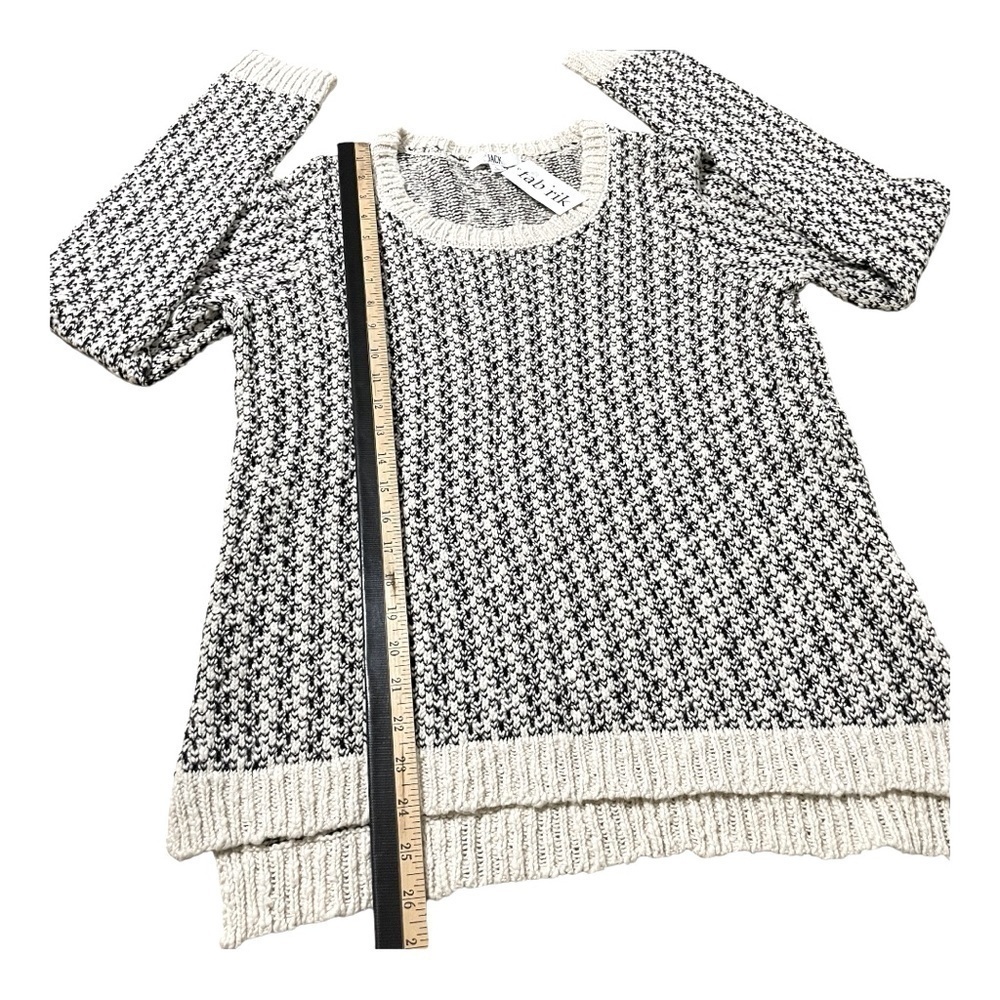 Jack by Fab'rik & Cream and black Sweater scoop neck, pullover size L. Cotton - Picture 10 of 14